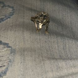 10k Gold letter R Ring