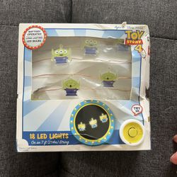 BNWT Unopened Toy Story Alien String Lights