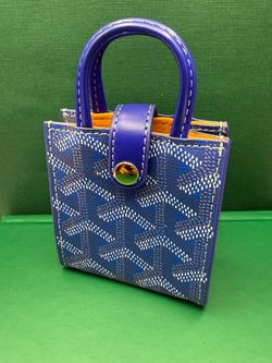 Goyard Dark  Blue Mini Bag Key Chain EarPods holder