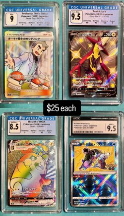 Pokémon graded cards $25 each
