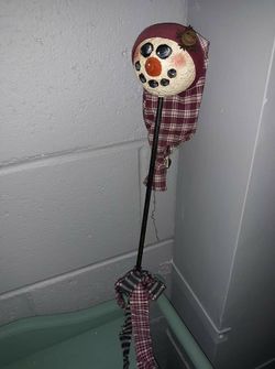 Cute country snowman stake