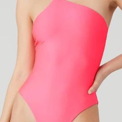 Alo Yoga Coral Pink One Piece Body Suit NWT