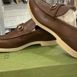 Gucci Konrad Leather Slip Ons/ Loafers Men’s Size 14 Brand New Genuine Retail $1030.00