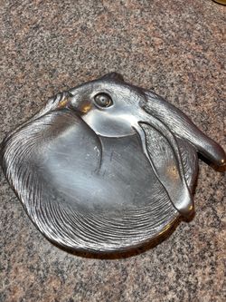 Pewter Rabbit Trinket Dish