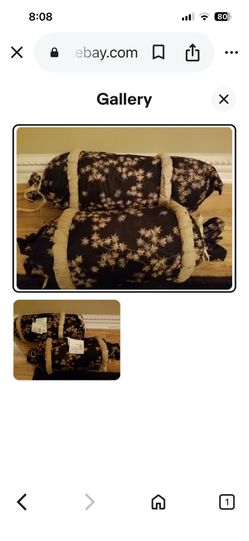 Oriental queen/full comforter and throw pillow