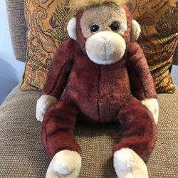 Extra Large Schweetheart Ty Beanie Baby 14 Inch Tall Orangutan 