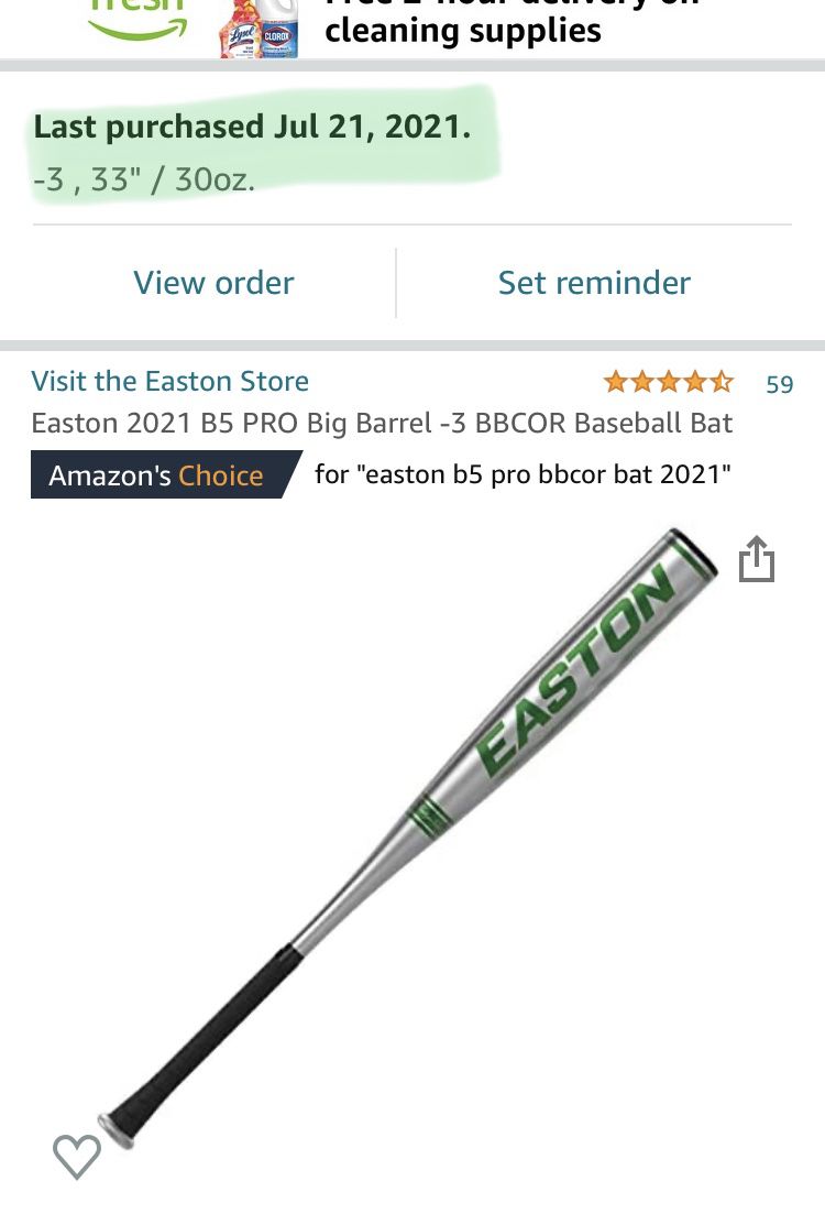 Easton B5 Pro BBCOR Baseball Bat 