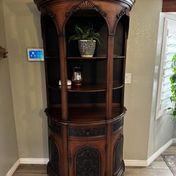 Solid Wood Display Cabinet