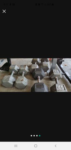 3 Pairs of 45lbs Dumbbell. $180/pair.