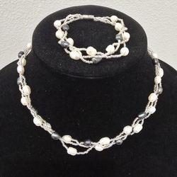 Hand Made Necklace And Bracelet Set