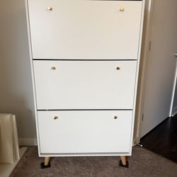 White Shoe Cabinet