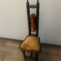 Spanish Jacobean Prayer Chair OLD 