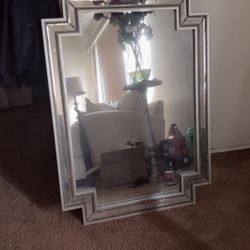 Silver Antique Mirror