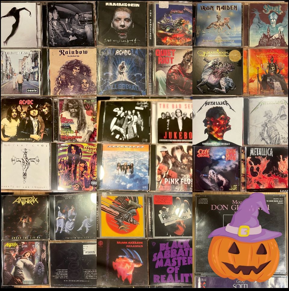 ***BEST OFFER*** Metal / RocknRoll Cd Collection Black Sabath Metallica Judas Priest Anthrax Iron Maiden Ac / Dc Rob Zombie And More….