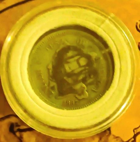 3 CENT CIVIL WAR COIN, ERROR LOOKS LIKE A FACE!