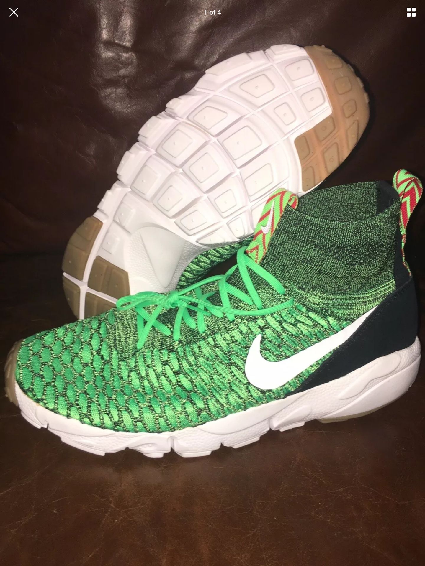 Nike Air Footscape Magista Free Flyknit Green Gum Russell Wilson Seahawks Men’s 10.5