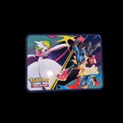 Pokemon storage tin + extras