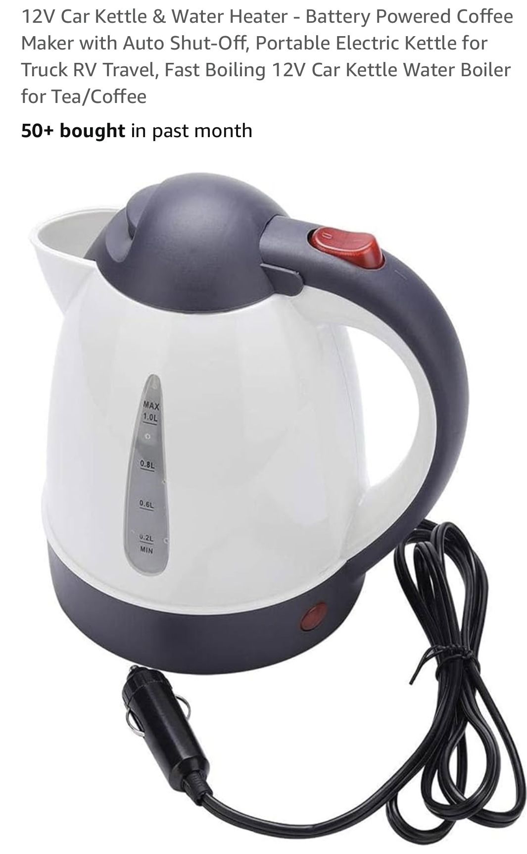 12 Volt Hot Water/tea Pot