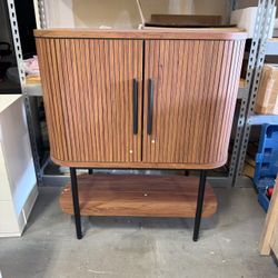 New Storage Cabinet,Tambour Fluted Entryway Accent Sofa Tables, Buffet Sideboard