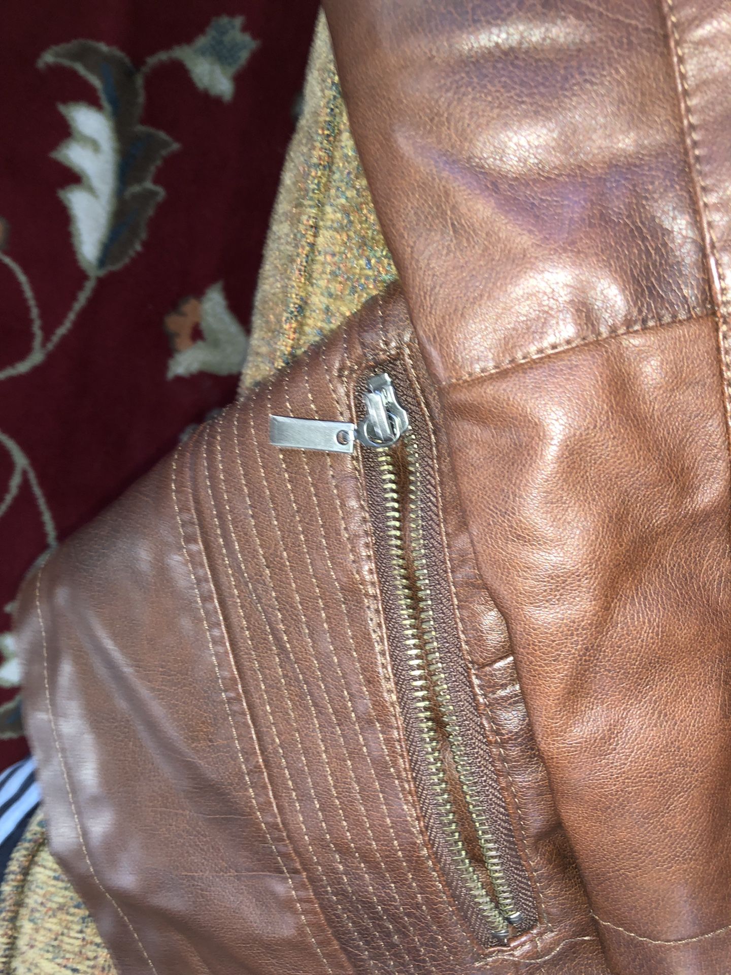 Leather jacket brown