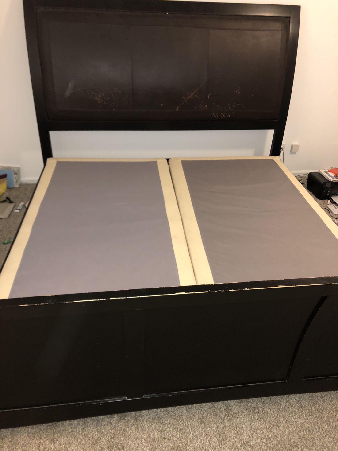 King Size Bed Frame and Box Spring