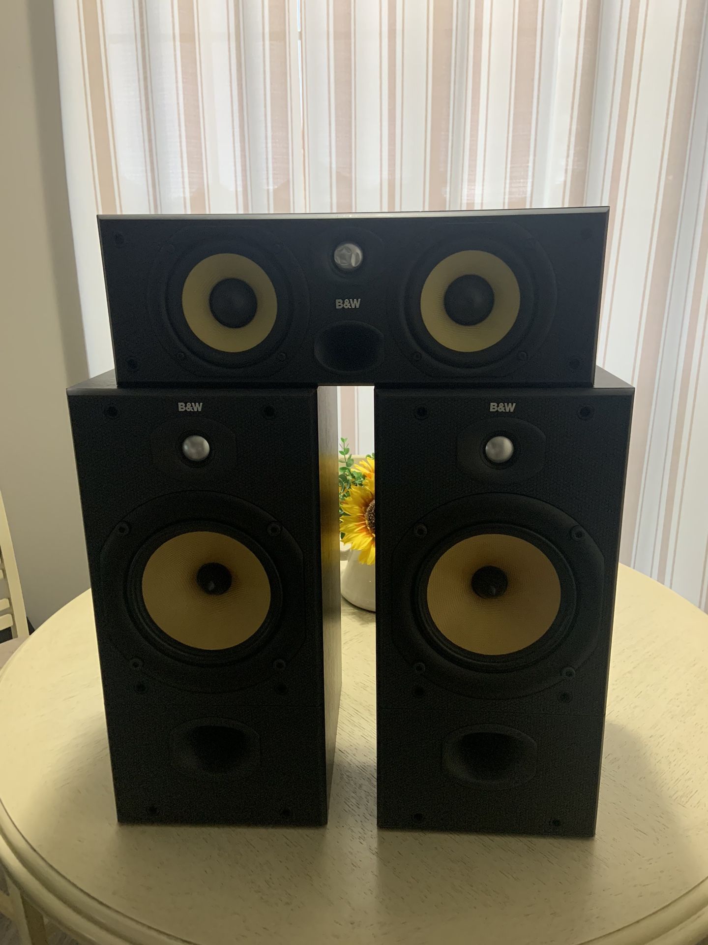 B&W Speakers Set of 3