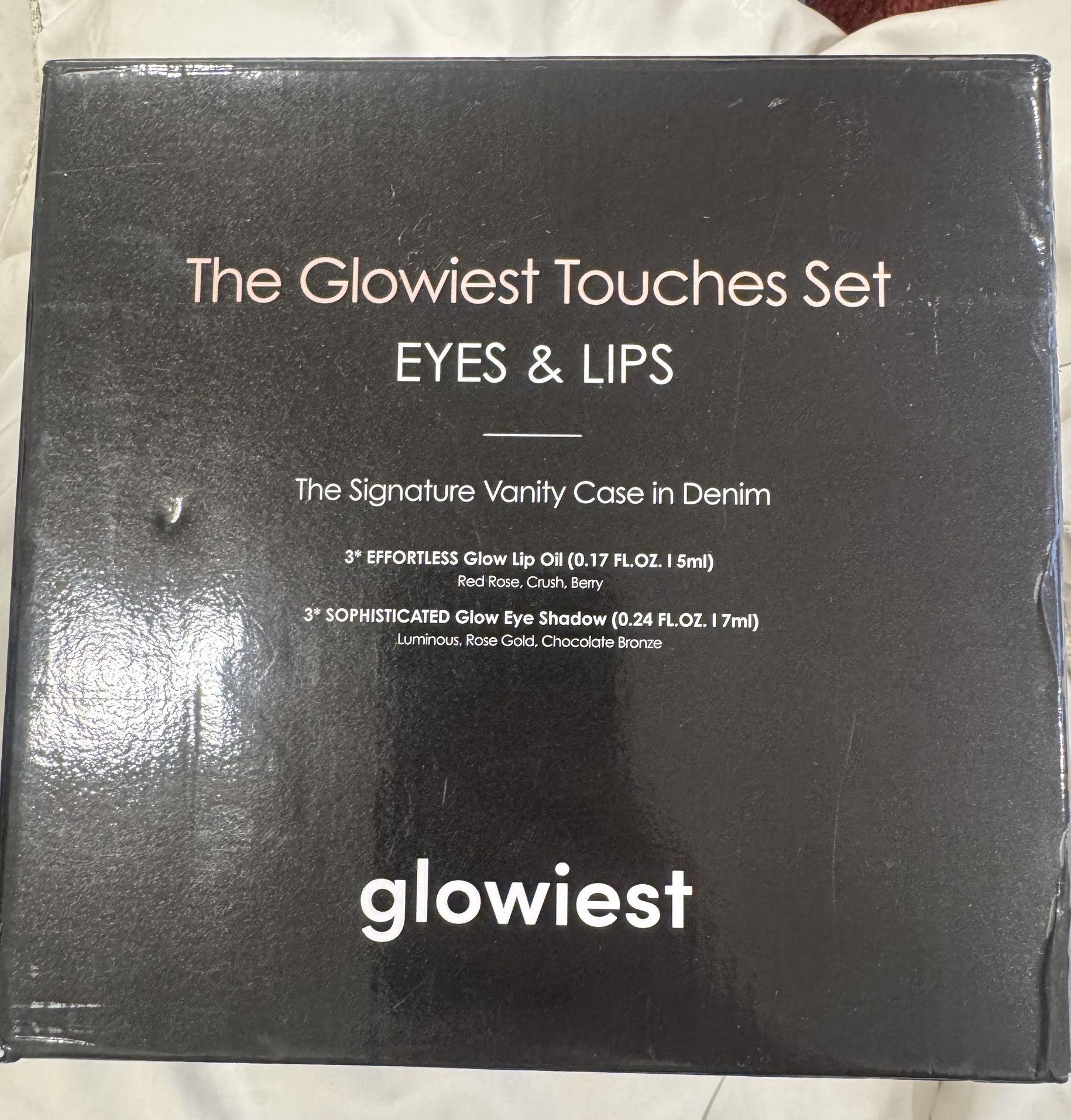 New Glowiest Gust Bag- The Signature Vanity Case in Denim