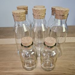 Glass Jars with Cork Lids