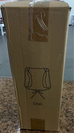 Black Folding Camping Chair with Portable Tripod Base