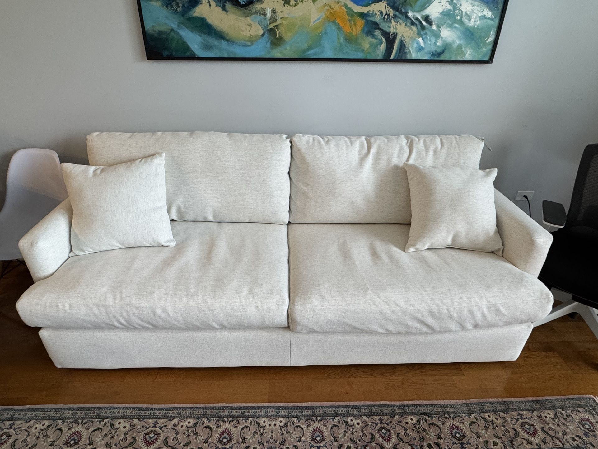 93” Fletcher Recessed Sofa 