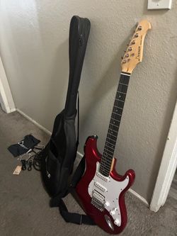 🎸 Donner DST-100 Electric Guitar – Red – Excellent Condition