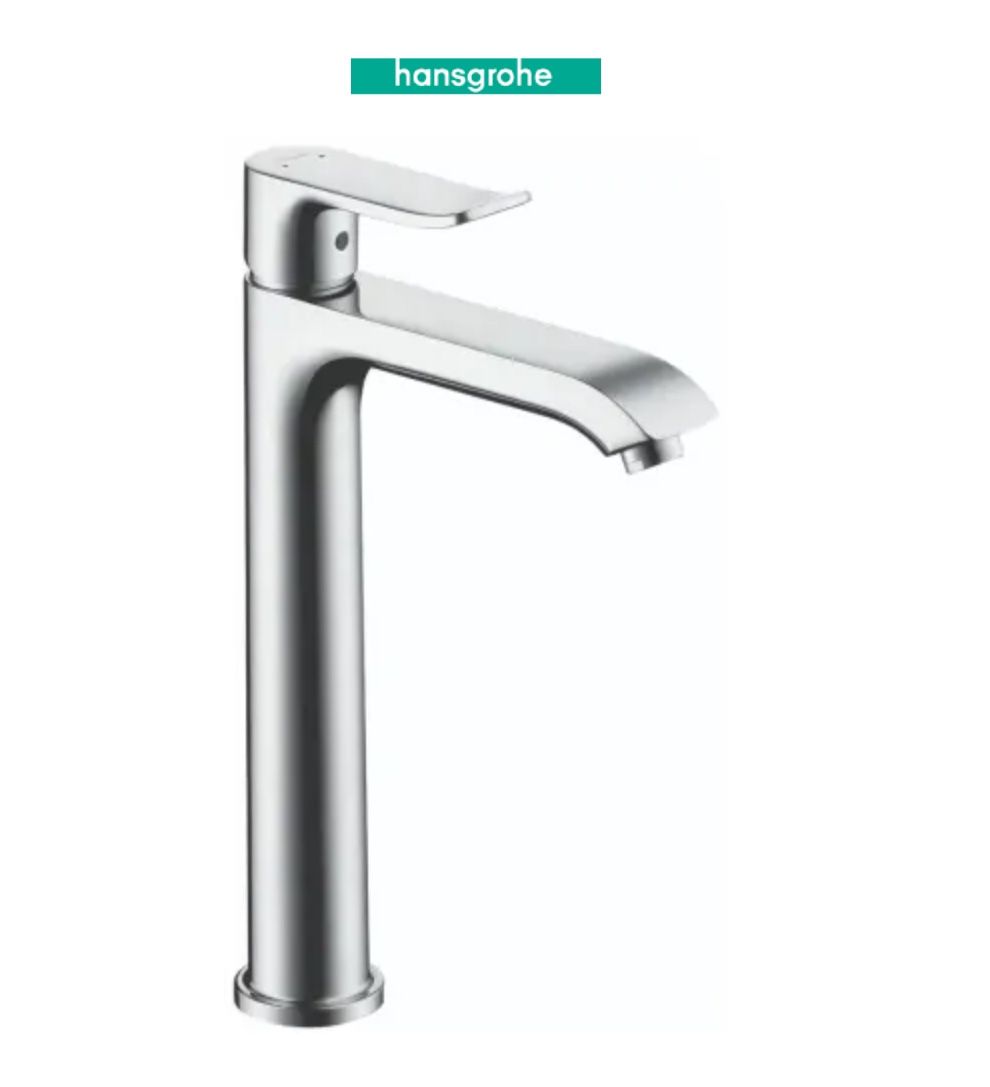 Hansgrohe Metris 1.2 GPM Single Hole Bathroom Faucet with EcoRight, Quick Clean, and ComfortZone Technologies