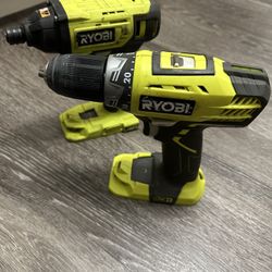 Ryobi 18v Impact Driver and Drill