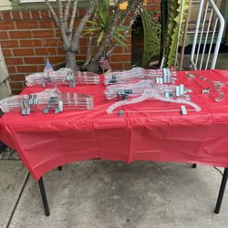 Crystal Plastic Hangers With Clips