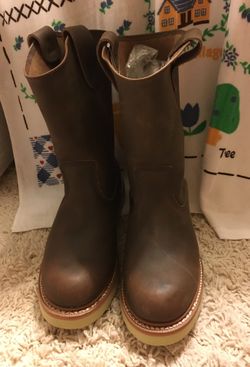 10” plan toe pull on boot