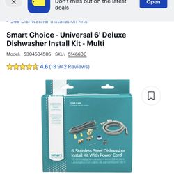 Dishwasher Install Kit With Power Cord