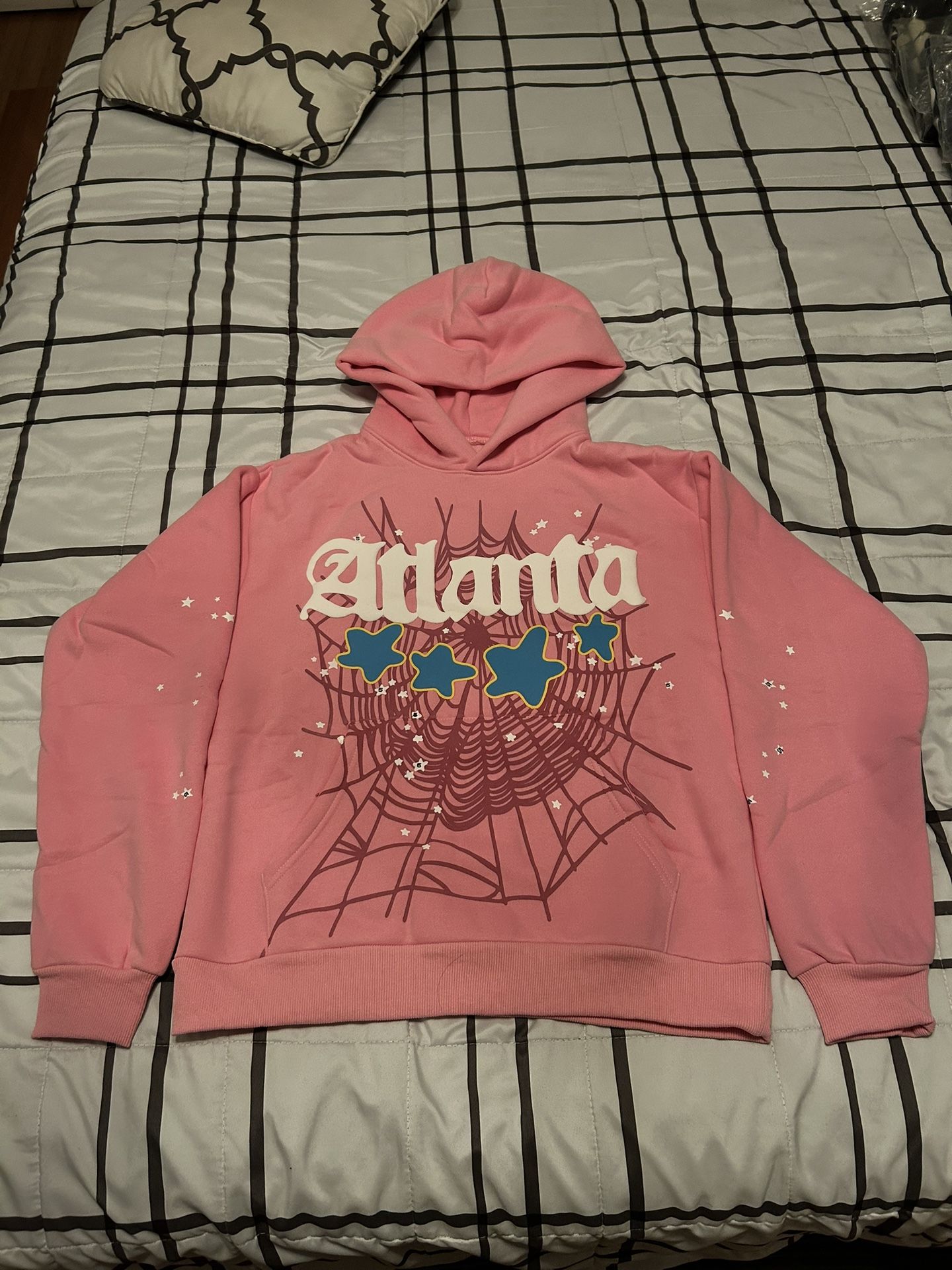 pink spider hoodie