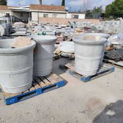 CONCRETE CEMENT PLANTER POTS $350 EACH