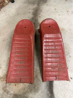 Vintage metal car ramps