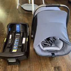 NUNA LITE CAR SEAT WITH 2 BASES 