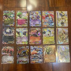 Pokemon Mewtwo, Rayquaza, Gardevoir, Ho-oh EX/GX/BREAK Lot of 15! MP/HP/Damaged