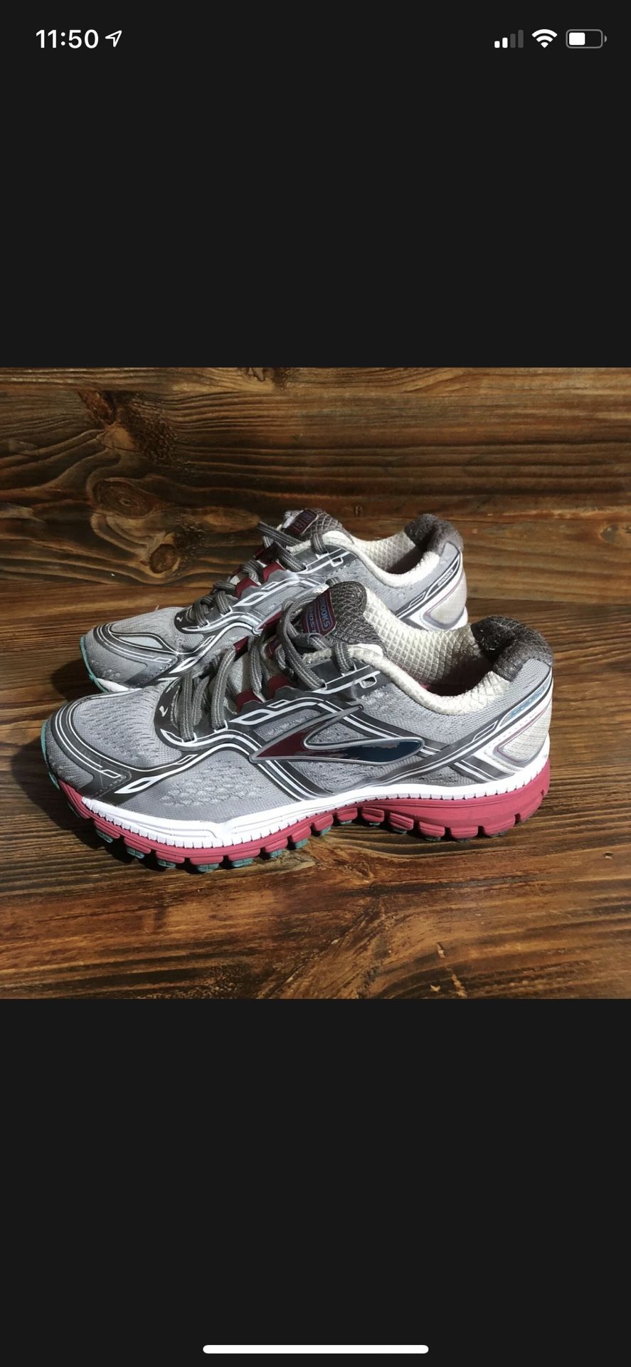 Brooks Ghost 8th Edition Running Shoes Women's Sz (B) Metallic