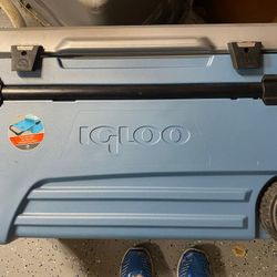 Igloo 110 Quart Cooler , Light blue
