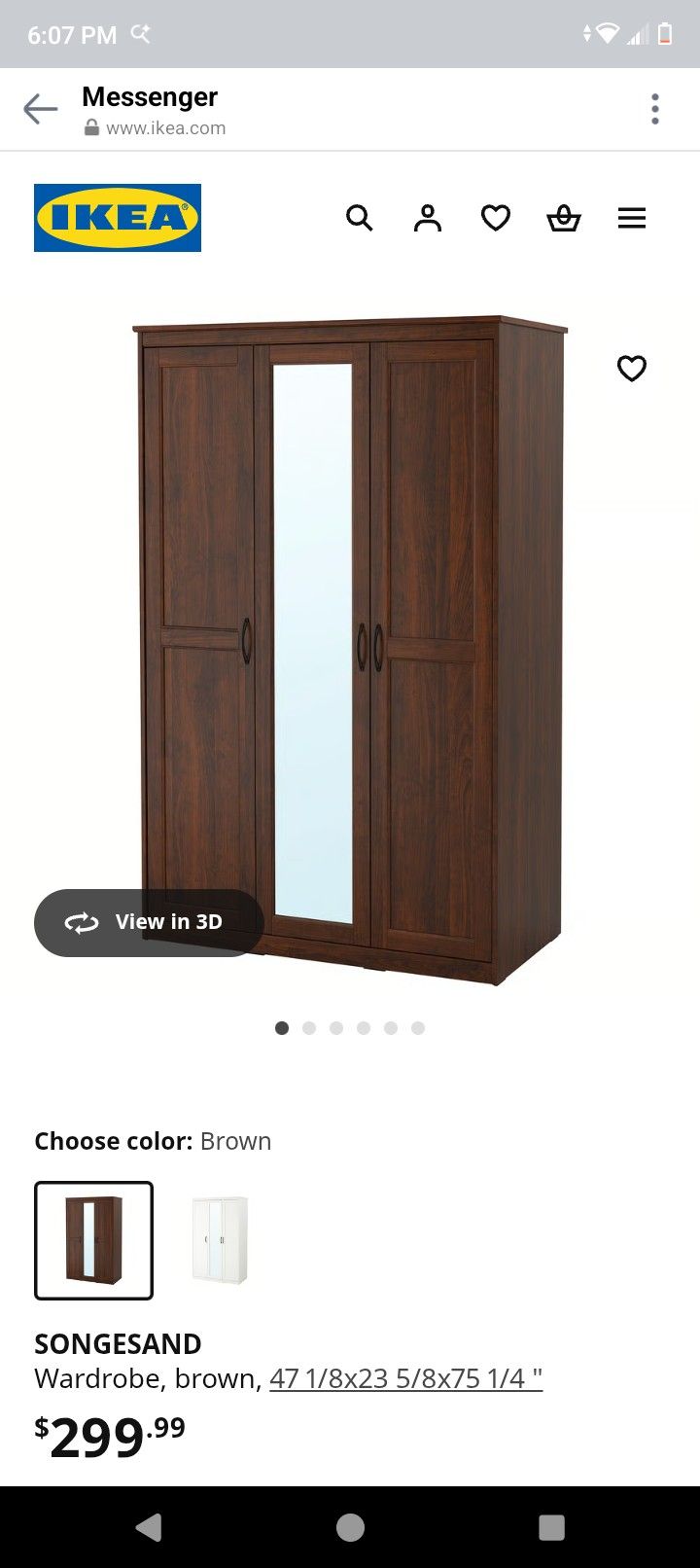 IKEA Brown Wardrobe 