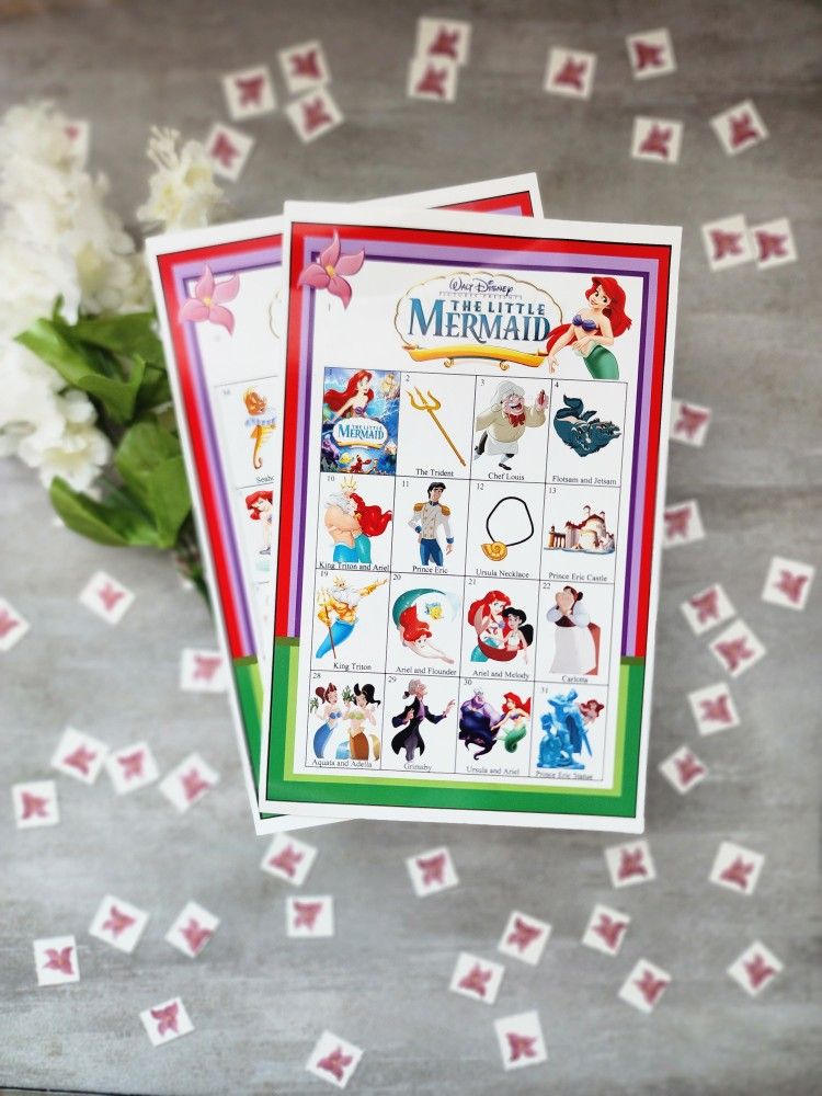 Little Mermaid Bingo Loteria