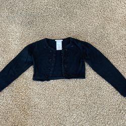 Girls Size Medium Bonnie Jean Black Long Sleeve Sweater