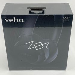 New Veho ZB-7 ANC Wireless Over-Ear Bluetooth Headphones Black VEP-024-ZB7-B