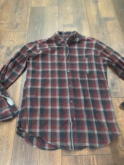 Men’s black and red J. Ferrar long sleeve button shirt size medium #19