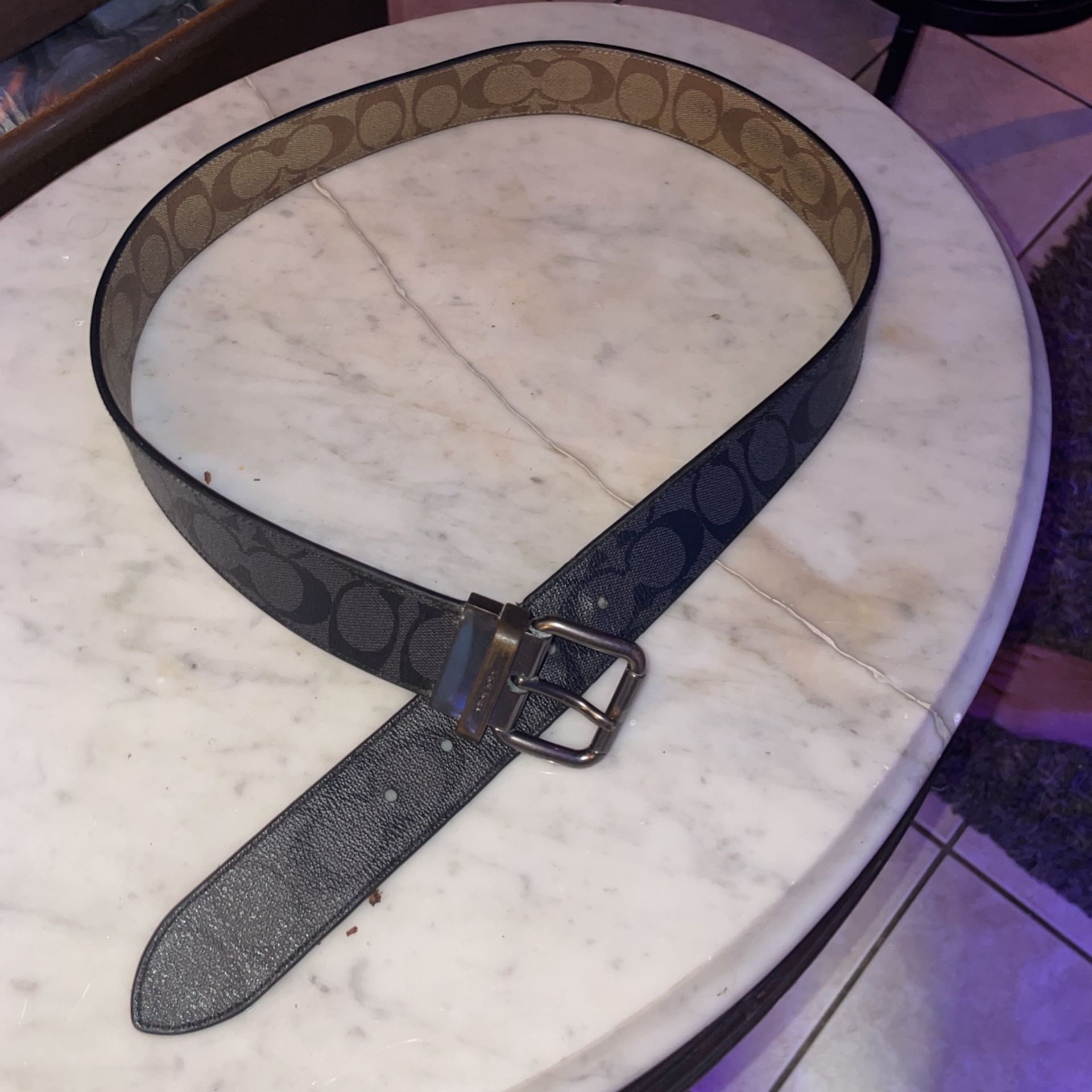 Reversible coach belt
