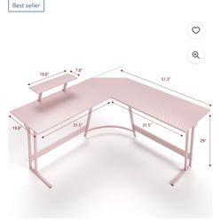 PINK CARBON FIBER DESK 